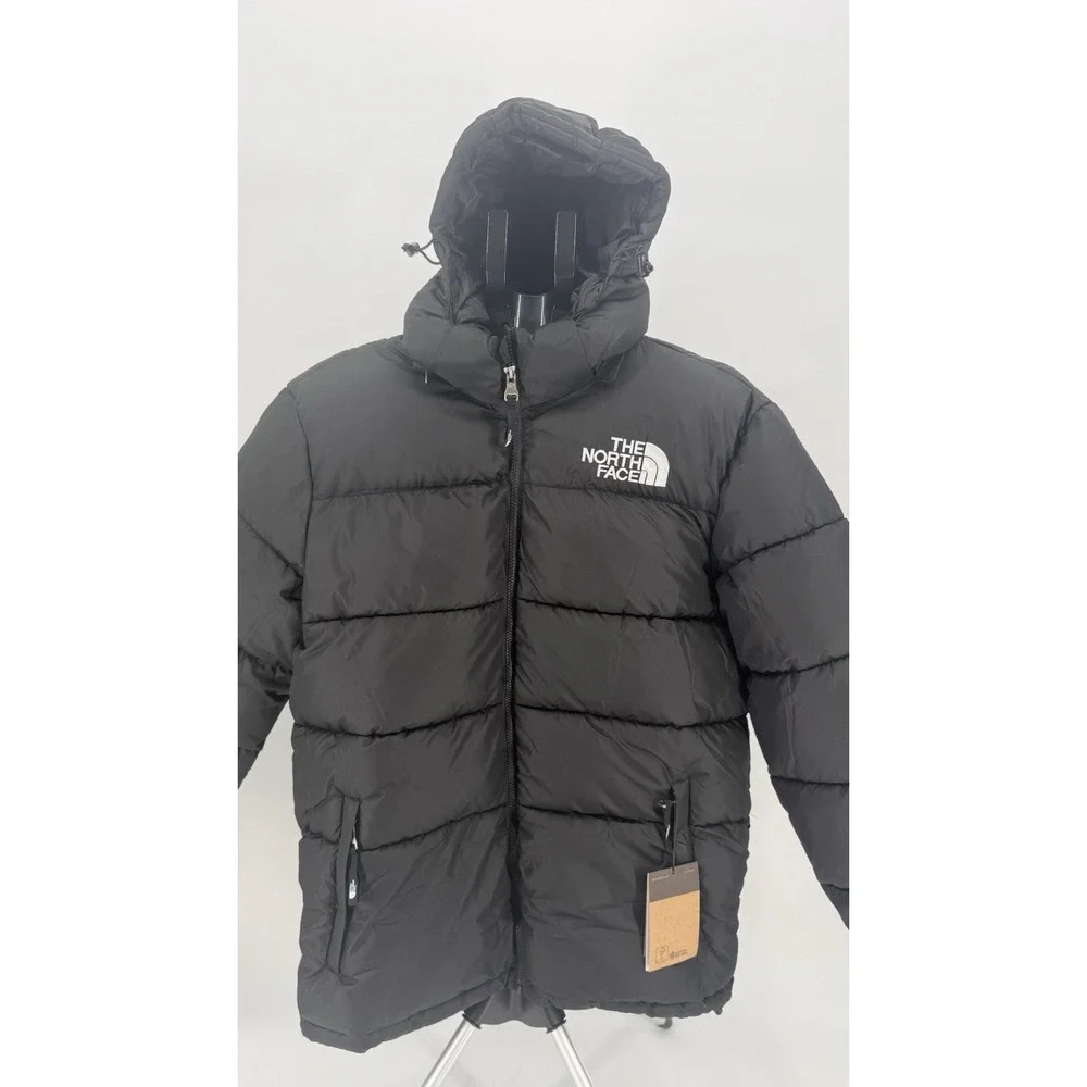 NWT The North Face Men 700 Fill Plus XL Fits L Black Hood‎ Winter Jacket READ